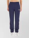 Sporty And Rich Brandie Embroidered Cotton-velour Track Pants