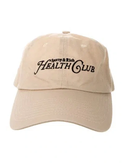 Pre-owned Sporty And Rich Tan Cotton Sporty & Rich Baseball Hat In Neutral