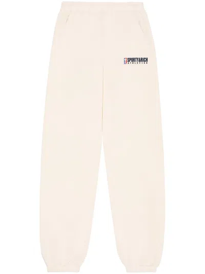 Sporty And Rich Team Logo Sweatpants In Neutrals