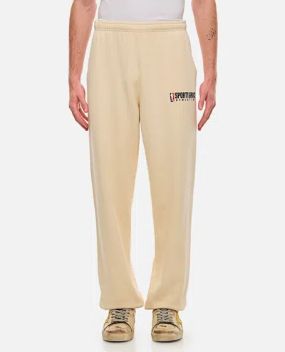 Sporty And Rich Team Logo Sweatpants In White