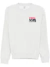 Sporty And Rich Text-print Sweatshirt In Grey