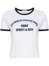 Sporty And Rich White Cotton T-shirt In White