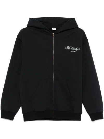 Sporty And Rich The Carlyle Souvenir Hoodie In Black