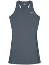 Sporty And Rich The Steffi Action Pleated Minidress In Grey