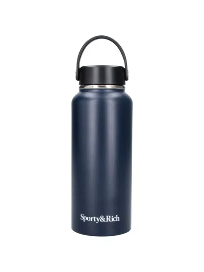 Sporty And Rich Thermal Bottle "play Tennis" In Blue