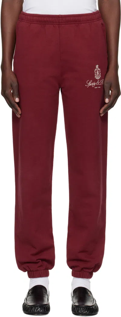 Sporty And Rich Thermal Fleece Sports Pants