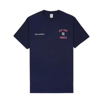 Sporty And Rich Short-sleeved T-shirt In Blue