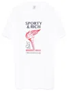 SPORTY AND RICH TORCH-PRINT T-SHIRT