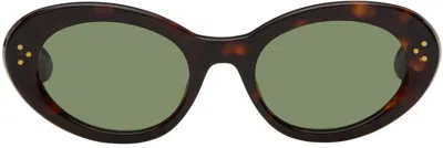 Sporty And Rich Tortoiseshell Frame N.05 Sunglasses In 176 Tortoise Gold