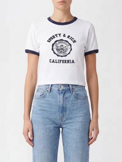 Sporty And Rich Sporty &amp; Rich T-shirt Woman Sporty & Rich In Blue