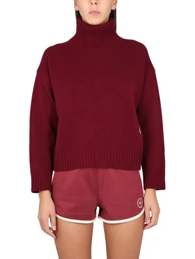 Sporty And Rich Sporty & Rich Turtleneck Shirt In Red