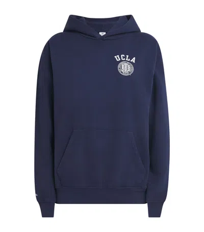 Sporty And Rich Ucla Crest Hoodie In Blue