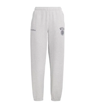 Sporty And Rich Ucla Crest Sweatpants In White