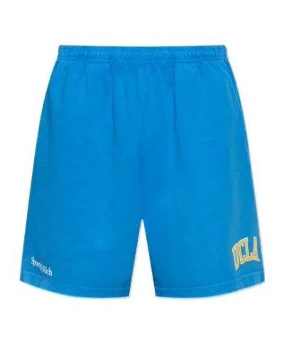 Sporty And Rich Ucla Printed Elasticated Waistband Shorts