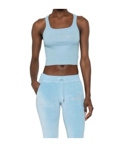 Sporty And Rich U-neck Vest In Blue
