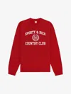 Sporty And Rich Sporty & Rich Varsity Crest Crewneck Graphic Sweatshirt In Red