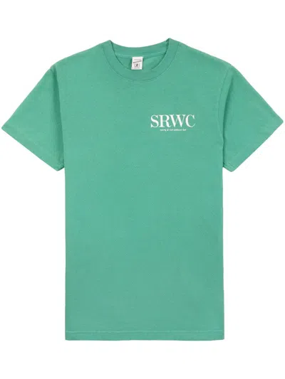 Sporty And Rich Upper East Side Graphic-print T-shirt In Green