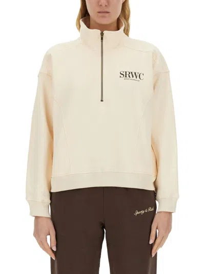 SPORTY AND RICH SPORTY & RICH UPPER EAST SIDE HIGH NECK SWEATSHIRT