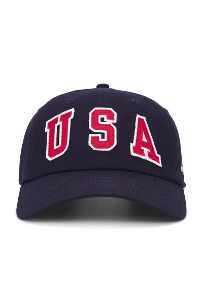 Sporty And Rich Usa Hat In Navy