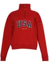 Sporty And Rich Usa Sweatshirt In Red