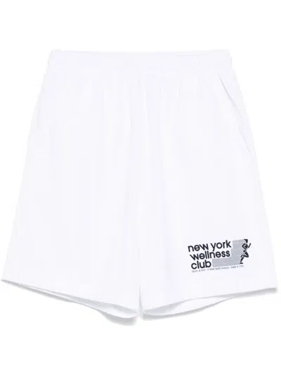 Sporty And Rich Usa Wellness Club Gym Short In 白色