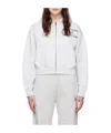 Sporty And Rich Gray Varsity Crest Hoodie In White