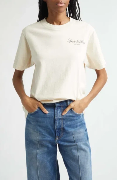 Sporty And Rich Sporty & Rich Vendome Cotton T-shirt In Gold