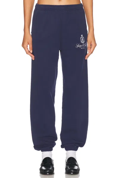SPORTY AND RICH VENDOME EMBROIDERED SWEATPANT