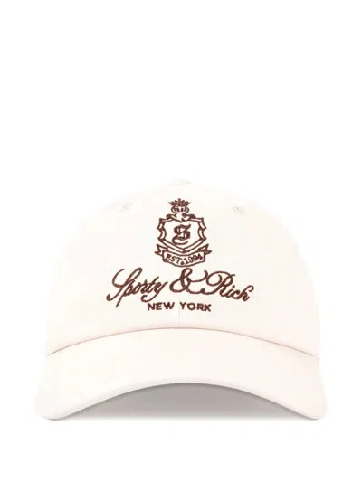 Sporty And Rich Sporty & Rich "vendome" Hat Accessories In White