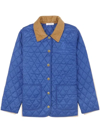 Sporty And Rich Vendome Quilted Jacket In Blue