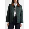 Sporty And Rich Sporty & Rich Vendome Quilted Nylon Jacket In Forest