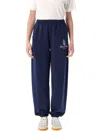 Sporty And Rich Vendome Embroidered Cotton-jersey Track Pants