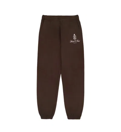 Sporty And Rich Vendome Sweatpant In Chocolate