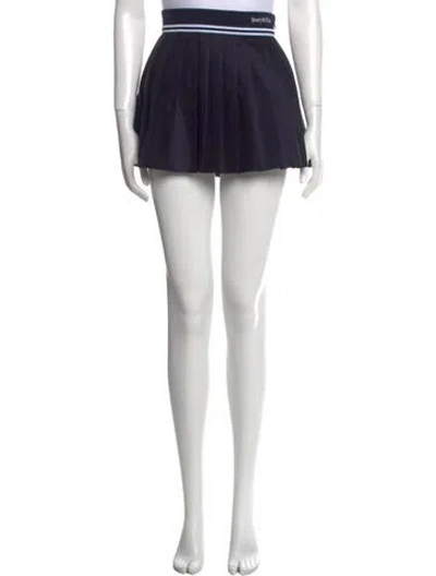 Pre-owned Sporty And Rich Virgin Wool Mini Skirt In Blue