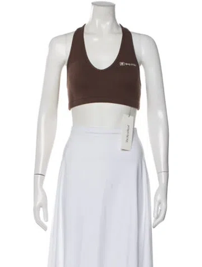 Pre-owned Sporty And Rich V-neck Sleeveless Sports Bra In Multi