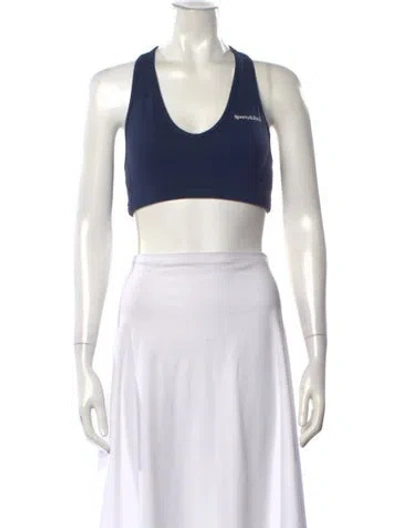 Pre-owned Sporty And Rich V-neck Sleeveless Sports Bra In Multi