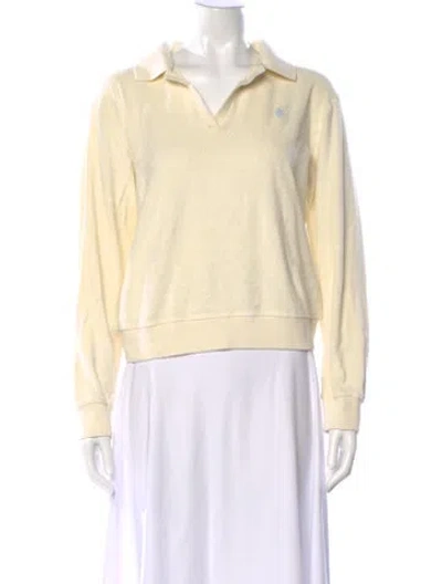 Pre-owned Sporty And Rich V-neck Sweater In Neutral