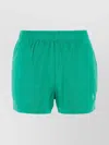 Sporty And Rich Waistband Elastic Pocket Back Shorts