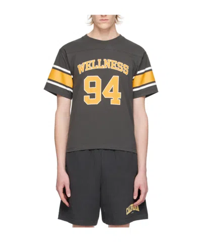Sporty And Rich Wellness 94 Rugby T-shirt In Black