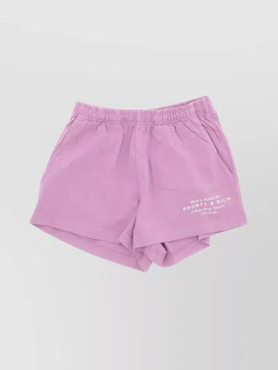 Sporty And Rich Wellness Campaign Disco Shorts In Purple