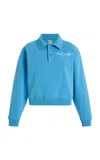 Sporty And Rich Wellness Club Cotton Polo Sweatshirt
