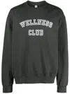 Sporty And Rich Wellness Club Cotton Sweatshirt In Grey