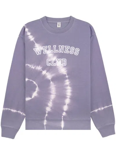 Sporty And Rich Wellness Club Crew-neck Sweatshirt In 紫色