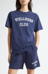 Sporty And Rich Wellness Club T-shirt In Navy