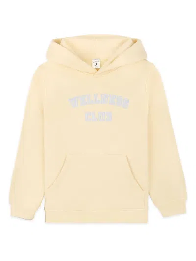Sporty And Rich Kids' Wellness Club Long-sleeved Hoodie In Brown
