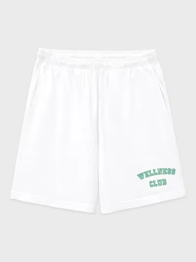 Sporty And Rich Wellness Club Shorts In White