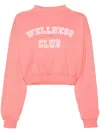 SPORTY AND RICH WELLNESS CLUB SWEATSHIRT WOMAN PINK IN COTTON