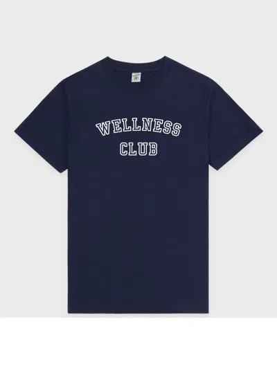 Sporty And Rich Wellness Club T-shirt In Navy