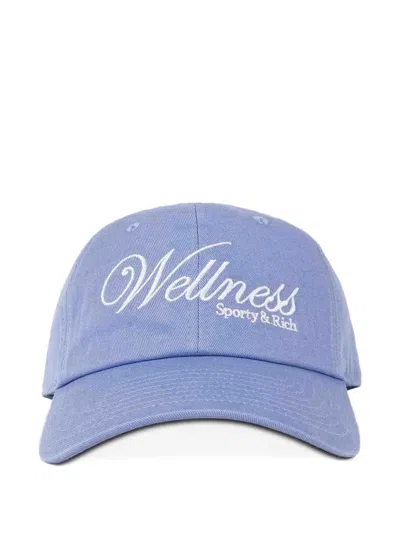 Sporty And Rich Wellness Embroidered Baseball Cap In Blue