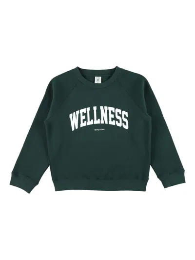 Sporty And Rich Kids' Wellness Graphic-print Sweatshirt In Green